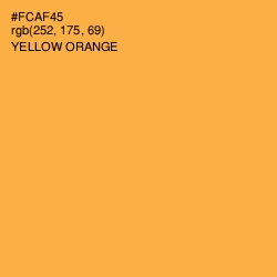 #FCAF45 - Yellow Orange Color Image
